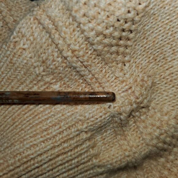 Vintage Dunhill Black Cream Geometric Sweater Textured Knit Scotland Large - Picture 10 of 10